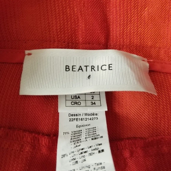 BEATRICE .B Gradient Linen Pant Size 2 - Picture 10 of 16